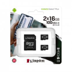 KINGSTON Memorijska kartica microSD 2x16GB - SDCS2/16GB-2P1A - microSD, 16GB, UHS U1