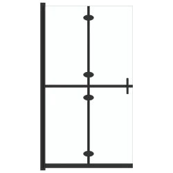 Sklopiva pregrada za tuširanje prozirna ESG staklo 110 x 190 cm