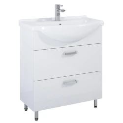 Omarica pod umivalnikom Eve 75 cm 2 predala bela