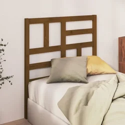 Uzglavlje za krevet boja meda 96 x 4 x 104 cm masivna borovina