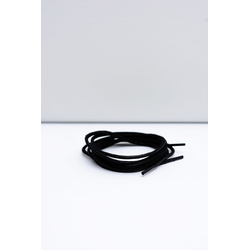 Corbby Black waxed thin laces