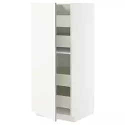METOD / MAXIMERA Visoki element s fiokama, bela/Vallstena bela, 60x60x140 cm