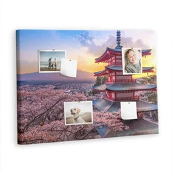 tulup.si Slika na pluti Japonska konstrukcija 100x70 cm Kovinski zatiči