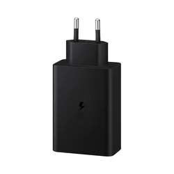Kućni punjač Fast Charging Adapter Trio (USB-Cx2/USB-A) za Samsung PD 65W sa kablom Type-C na Type-C crni