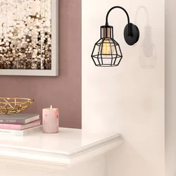 Opviq Zidna lampa E27 Socket, Crno-Bronzana