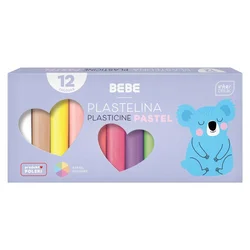Interdruk Plastelin 12 pastelnih barv mehak plastelin za otroke 1 kos.