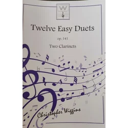 WIGGINS:TWELVE EASY DUETS OP.141 TWO CLARINETS