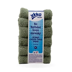 XKKO BIO bombažne serviete Organic, 21x21 - Granite Green