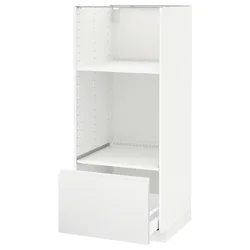 METOD / MAXIMERA Visoki element za ugradne uređaje, bela/Voxtorp matirano bela, 60x60x140 cm
