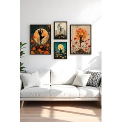 Wallity Dekorativna slika Huhu447-S, 50x70cm, 4 dela
