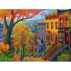 Castorland - Puzzle Jesenski mestni hrib - 3 000 kosov