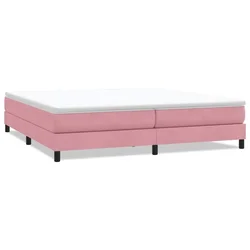 Vidaxl Box Spring postelja brez vzmetnico roza 200x210 cm Velvet