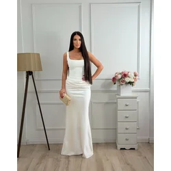 Squareonline Ženska haljina Pearl Whisper, Bela