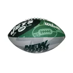 New York Jets Wilson Team Logo Junior lopta za američki fudbal