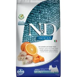 N&D Ocean Suva hrana za odrasle pse, Bakalar, bundeva i pomorandža, Mini breed, 2.5kg