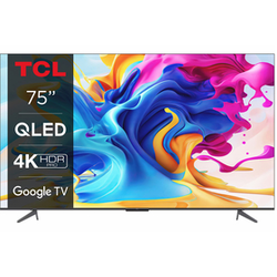 Televizor TCL 75C643/QLED/75/4K HDR/60Hz/Google TV/crna