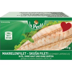 LA PERLA Skuša fileti, 115g