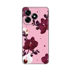 Maska za Honor X5c Plus Orchid, Silikonska, Print Skin, Roze