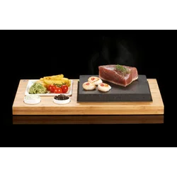 SteakStone Plošča za Zrezek in Omako, Lava Kamen, (SS002B)