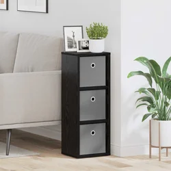 Kreveta s ladicama Crni hrast 25,5 x 22 x 69,5 cm