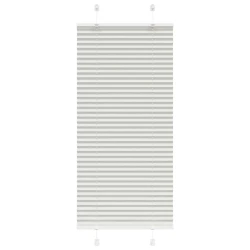 vidaXL Plisirana žaluzija svetlo siva 65x150 cm Širina tkanine 64,4 cm