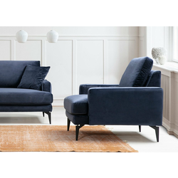 ATELIER DEL SOFA Fotelja Papira Armchair Navy Blue