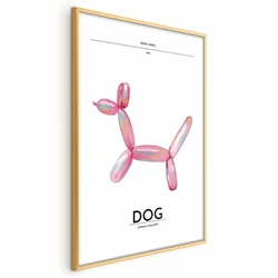 shumee Poster - Holo-Dog - Barvit pes v retro slogu