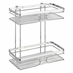 WENKO 20410100-PREMIUM polica od nerđajućeg čelika 24x27 cm inox/srebrna