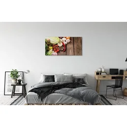 tulup.si Slika na platnu Olive poper čebula česen 100x50 cm