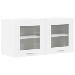 vidaXL Viseča omarica Riga Bela 80 x 31 x 40 cm Konstruiran les