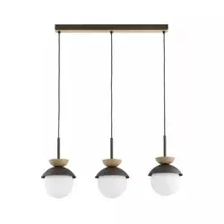 Luster na sajli REMKE 3xE14/10W/230V braon