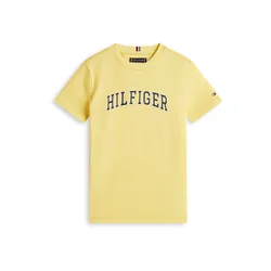 TOMMY HILFIGER Majica VARSITY rumena/črna/bela
