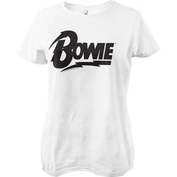David Bowie Logo White S Ženske Majica