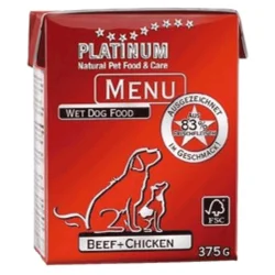 Platinum konzerva za pse Dog Menu Govedina i Piletina - 90 g