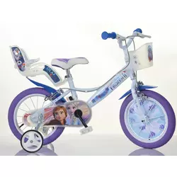 DINO bicikli - Dječji bicikl 16 Dino 164RF3 sa sjedalom za lutku i košaru - Frozen 2