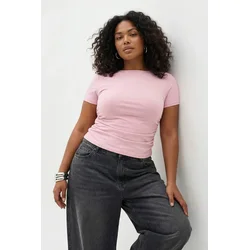 Trendyol Curve Ženska bluza Tbbss26Af00060, Roze
