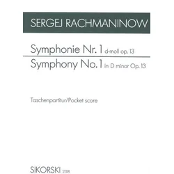 RACHMANINOV:SYMPHONY NO.1 D-MOLL OP.13 STUDY SCORE