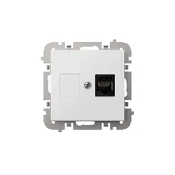 SANTRA 1x računalniška vtičnica RJ45 brez okvirja, vgradna, bela 4148-10