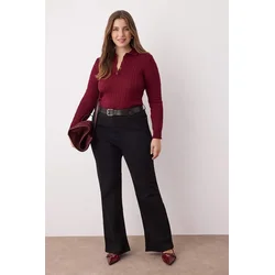Trendyol Curve Ženska bluza Tbbaw26Af00005, Bordo