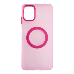 Silikonska futrola Magsafe FLURO COLOR Samsung A06 ROZE