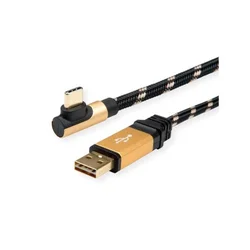 Secomp Roline Gold USB2.0 Reversibile type C - A, pod uglom 90, M/M 3.0m ( 6141 )