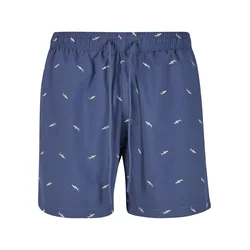 Urban Classics Kratke kopalne hlače vijolično modra/bela
