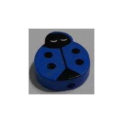 Drvena perla buba mara 20 mm plava