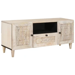 TV Jedinice s policom Bijelo 105 x 33 x 46 cm Konstruirano drvo
