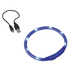 Nobby varnostna LED ovratnica, modra 40 cm