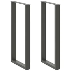 Noge za barski stol U-oblika 2 kom antracit 60 x (110-111) cm čelik