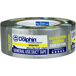 Blue Dolphin Lepilni trak iz tekstila SIVI
