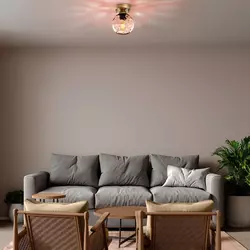 Opviq Zidna lampa Benek-15-14383, 15x15x18cm, IP20, Zlatna boje