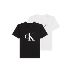 Calvin Klein Jeans Majica črna/bela