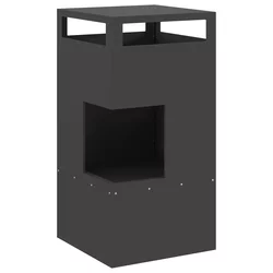Kamin Crna 50 x 50 x 100 cm Čelik otporan na vremenske uvjete